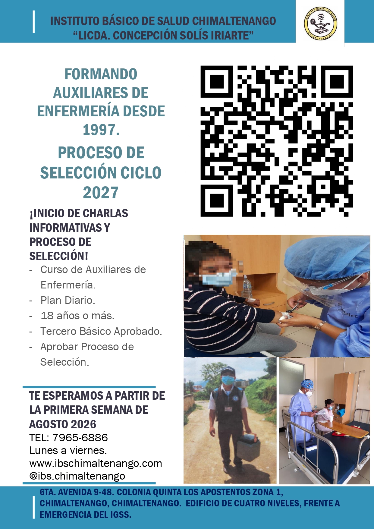 Volante Proceso de Selección Ciclo 2027 IBS Chimaltenango